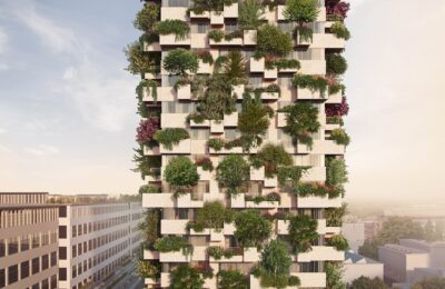 A ‘vertical garden’ residential tower for low-income group in the Netherlands
